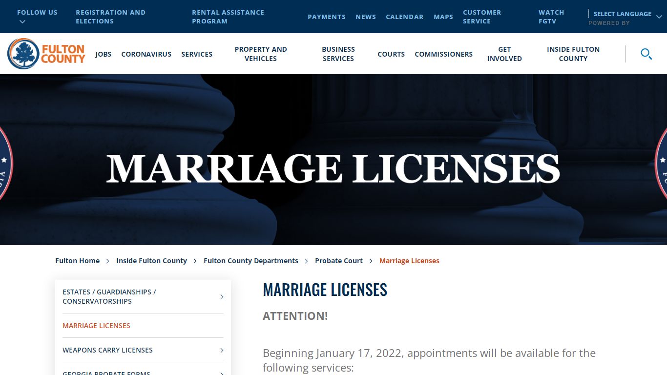 Marriage Licenses